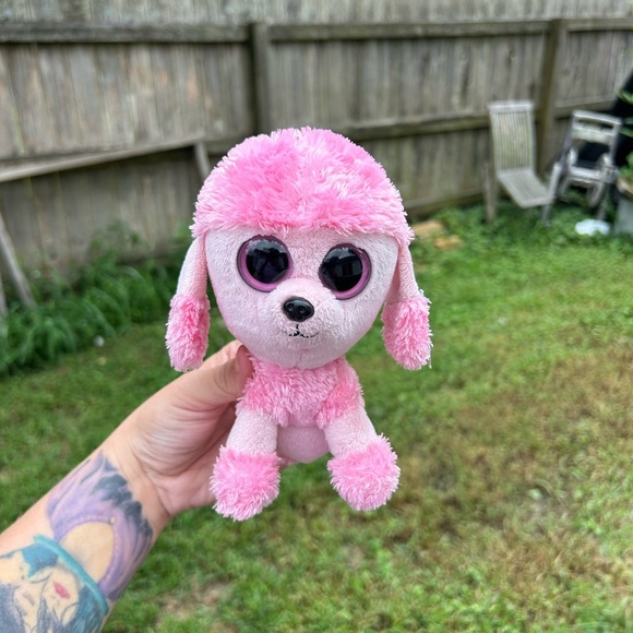 Ty Beanie Boos PRINCESS the 6" Pink Poodle Dog Stuffed Plush Toy RETIRED - Picture 8 of 9